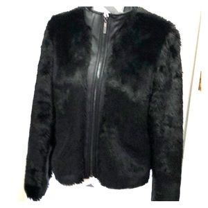 Faux fur jacket